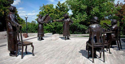 Famous Five monument on Parliament Hill, Ottawa