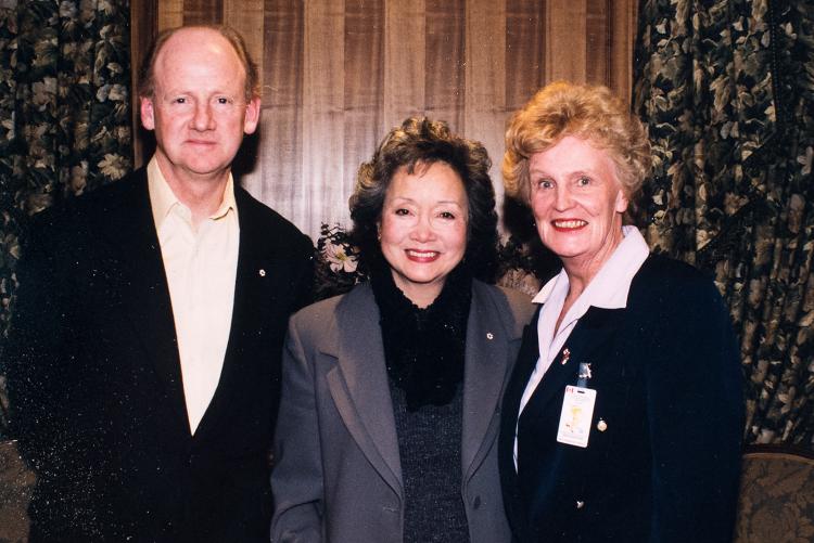 Catherine with the Rt. Hon. Adrienne Clarkson, Governor General of Canada (1999-2005) and her husband John Ralston Saul
