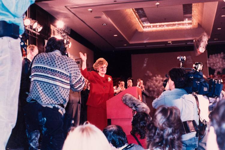 Catherine after becoming leader of the Liberal Party of PEI and PEI's first woman Premier