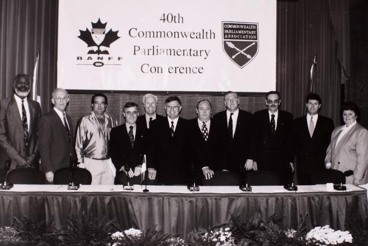 Group photo at 40th Commonwealth Conference, Banff