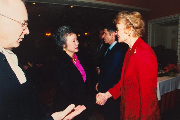 Hubley with Governor General Adrienne Clarkson and Speaker of the Senate Dan Hays